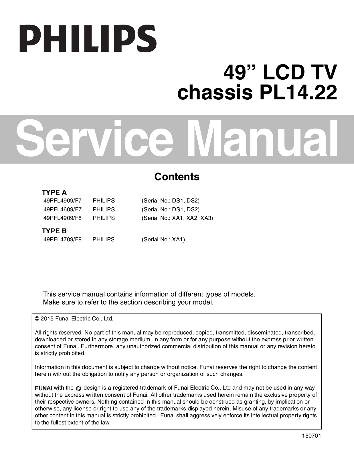 Philips 49PL4909/F8 Schematic