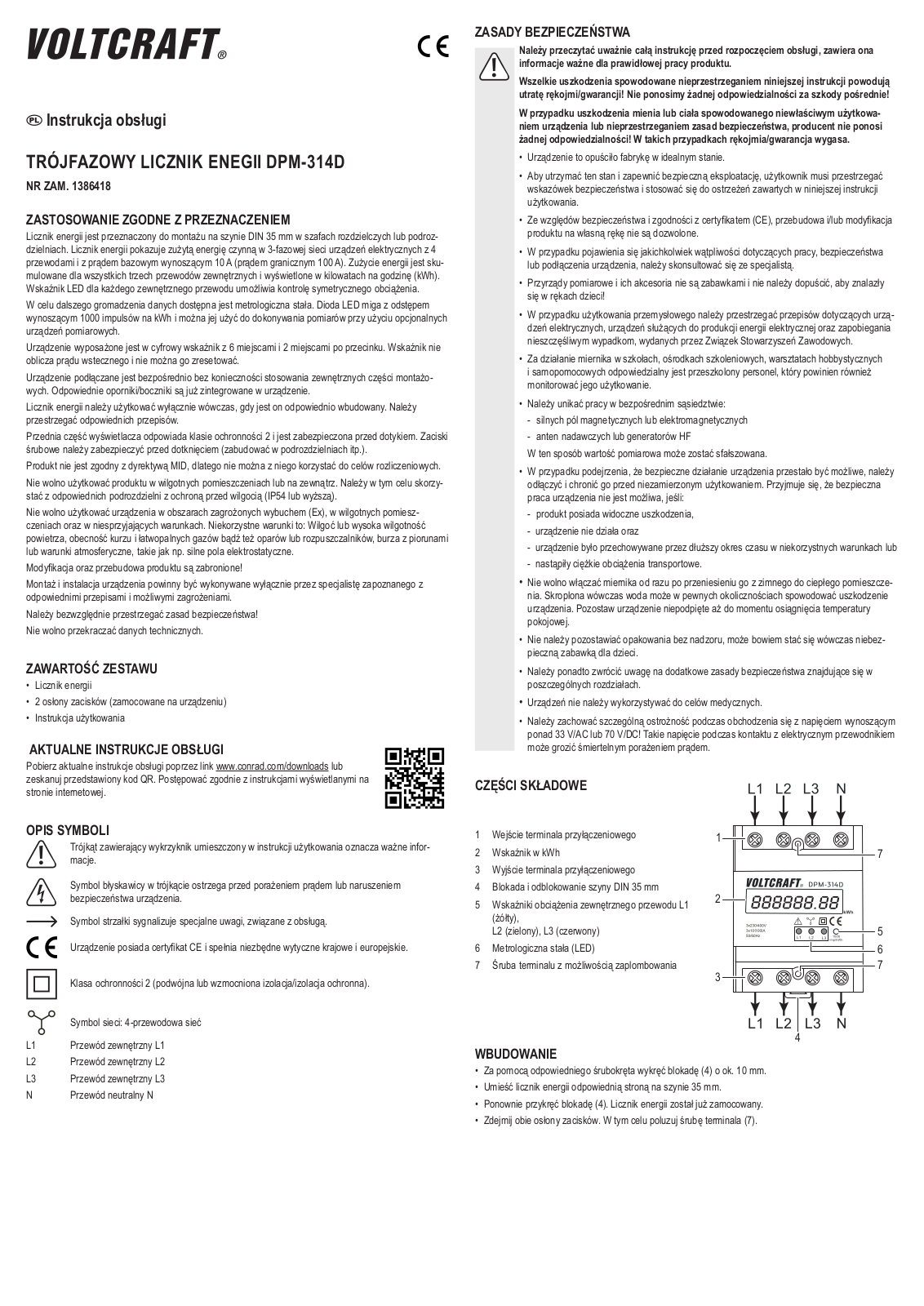 VOLTCRAFT DPM-314D User guide