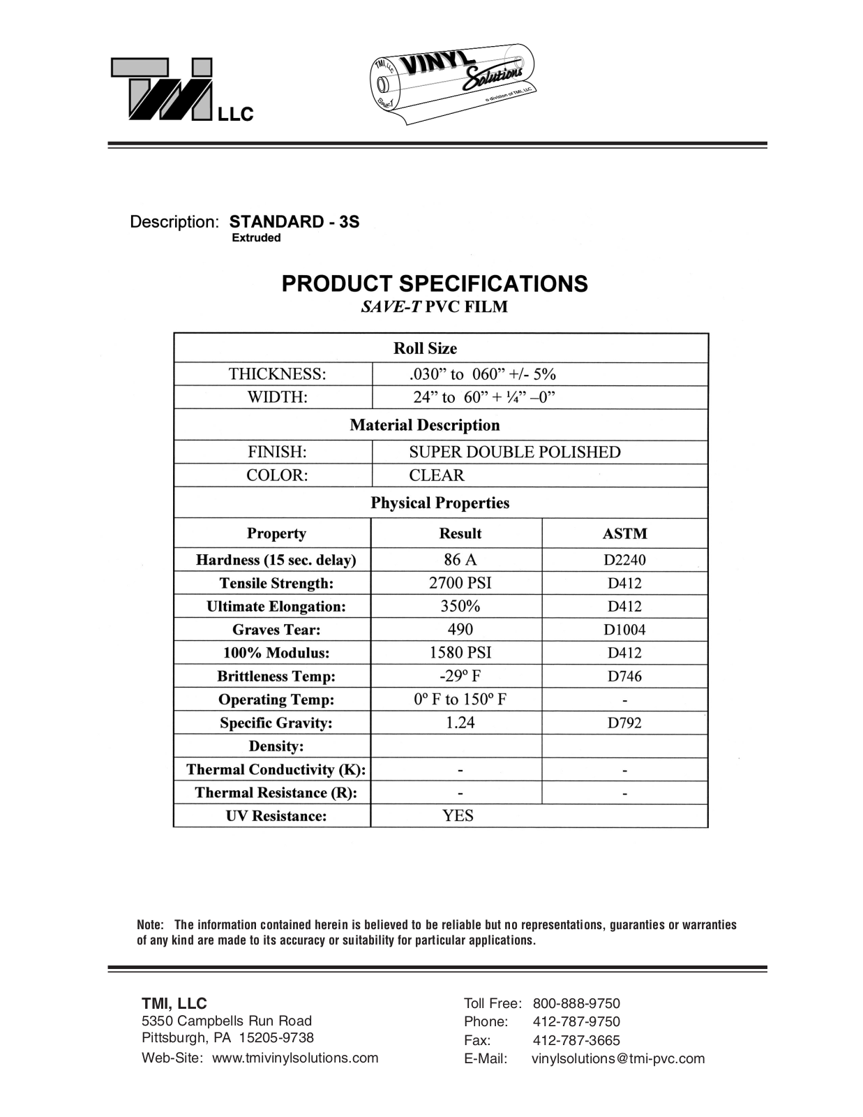 Tmi STANDARD-3S User Manual