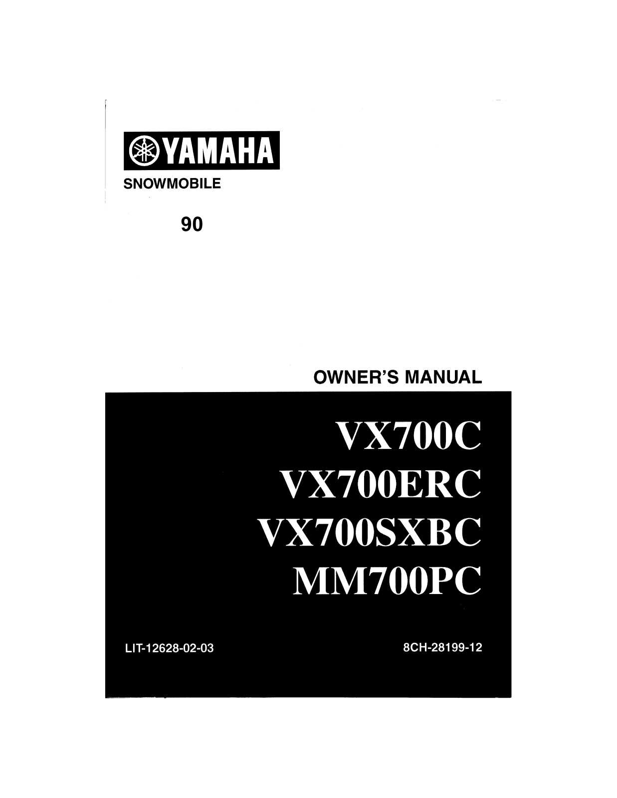 Yamaha MOUNTAIN MAX 700 Manual
