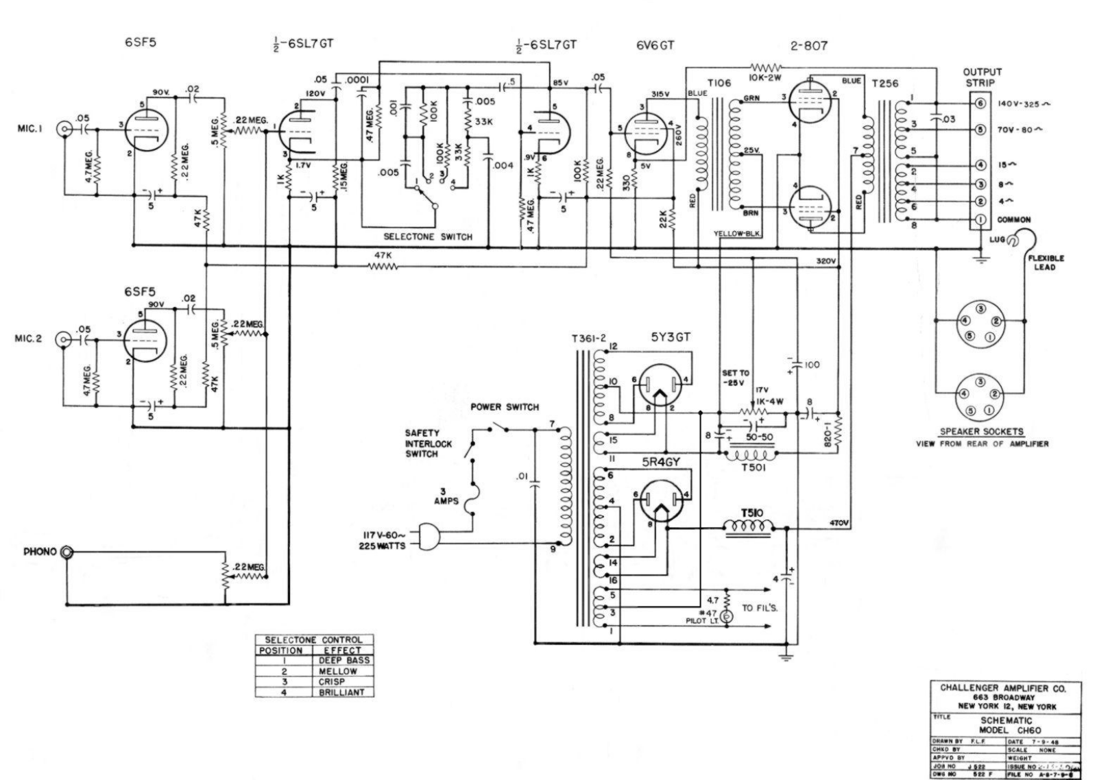 Challenger CH-60 Schematic