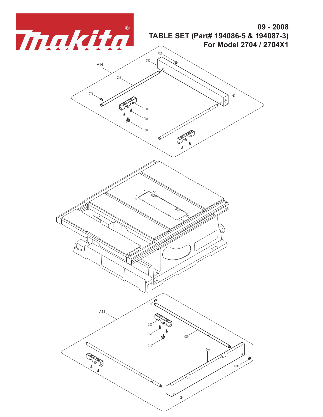 Makita 2704X1 User Manual