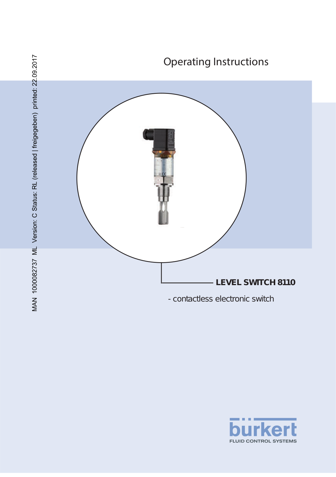 Burkert 8110 Operating Instructions Manual