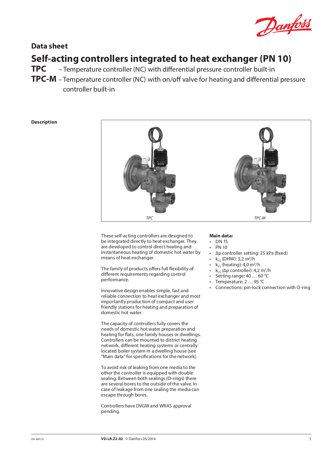 Danfoss TPC, TPC-M Data sheet