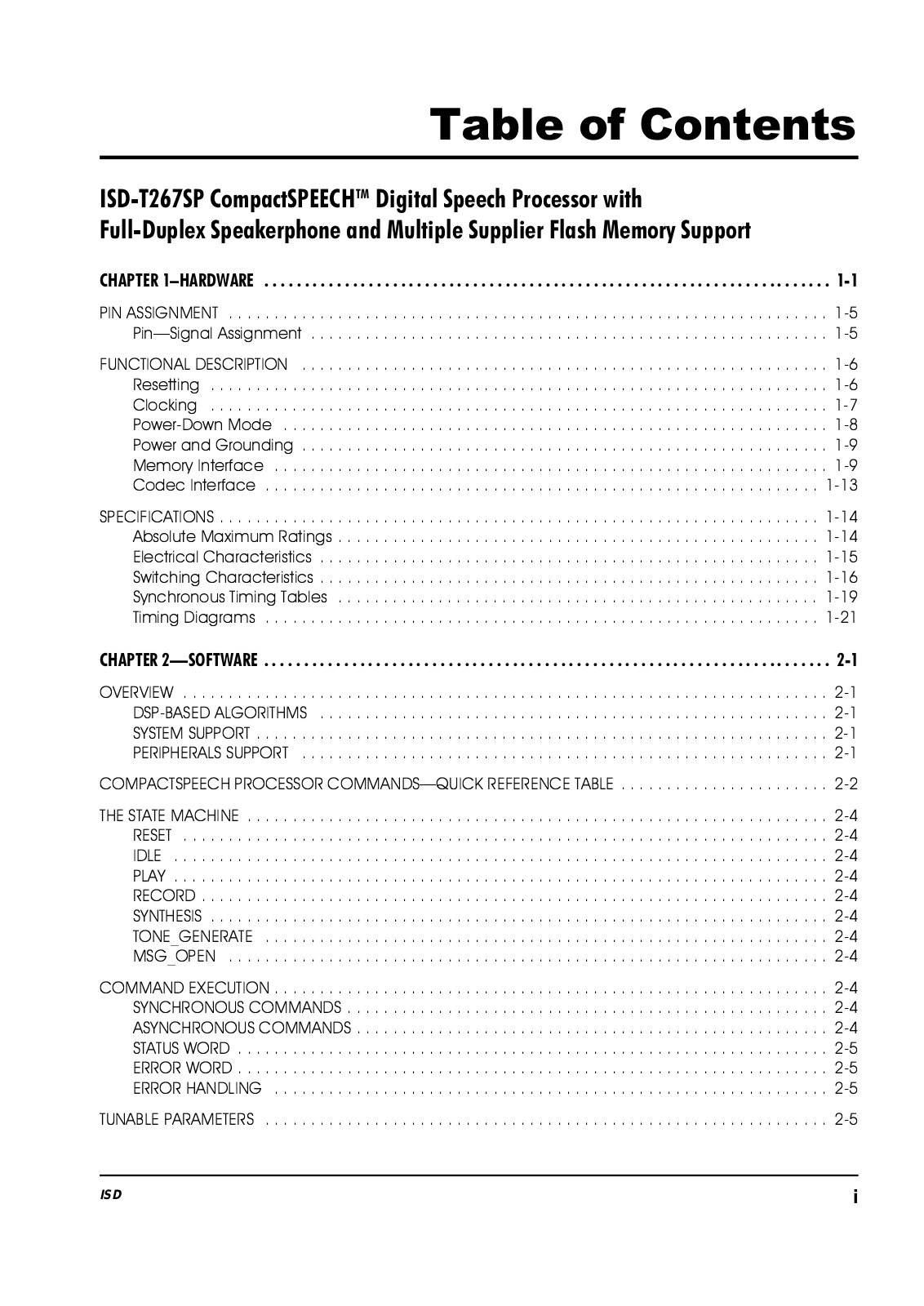 ISD ISD-T267SP-Q, ISD-T267SP-J Datasheet