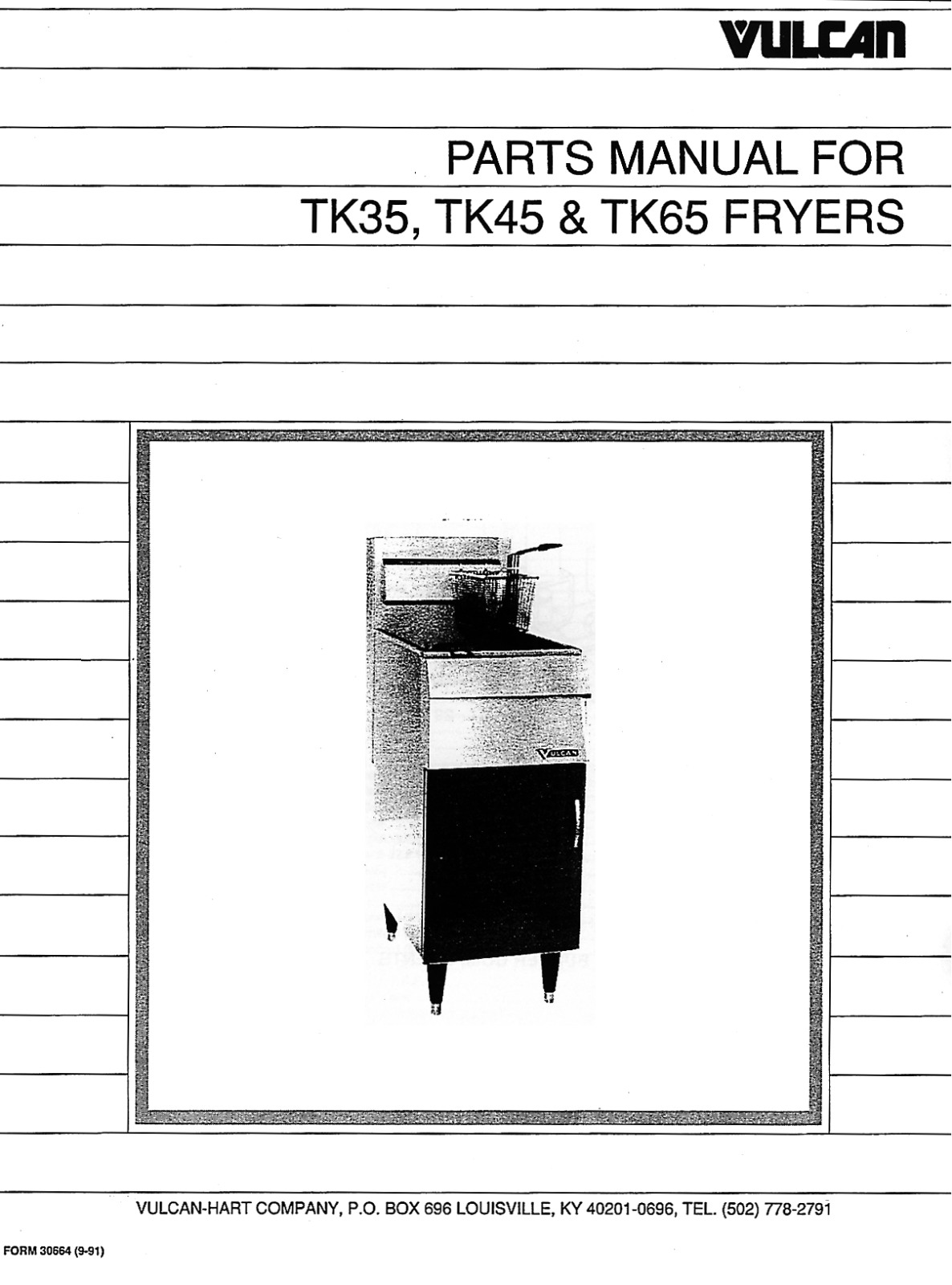 Vulcan TK35 Parts List