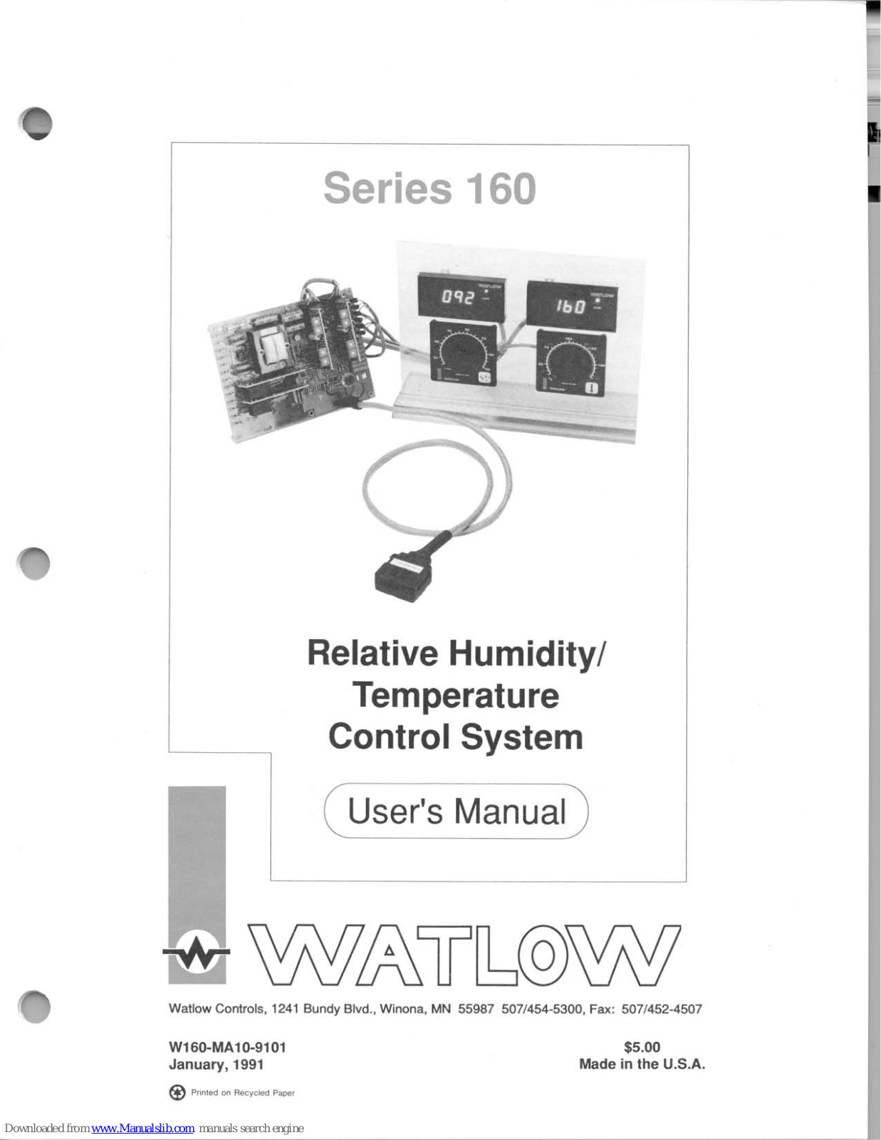 Watlow 160 User Manual