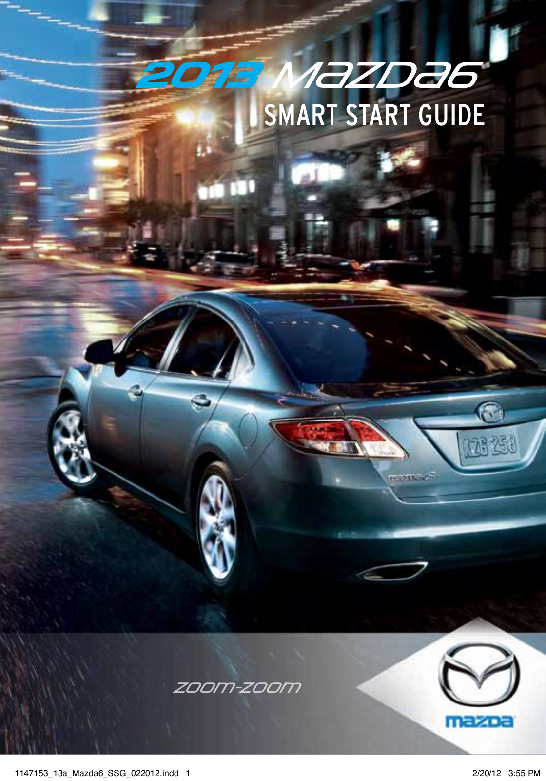 Mazda 6 2013 Quick Start Guide