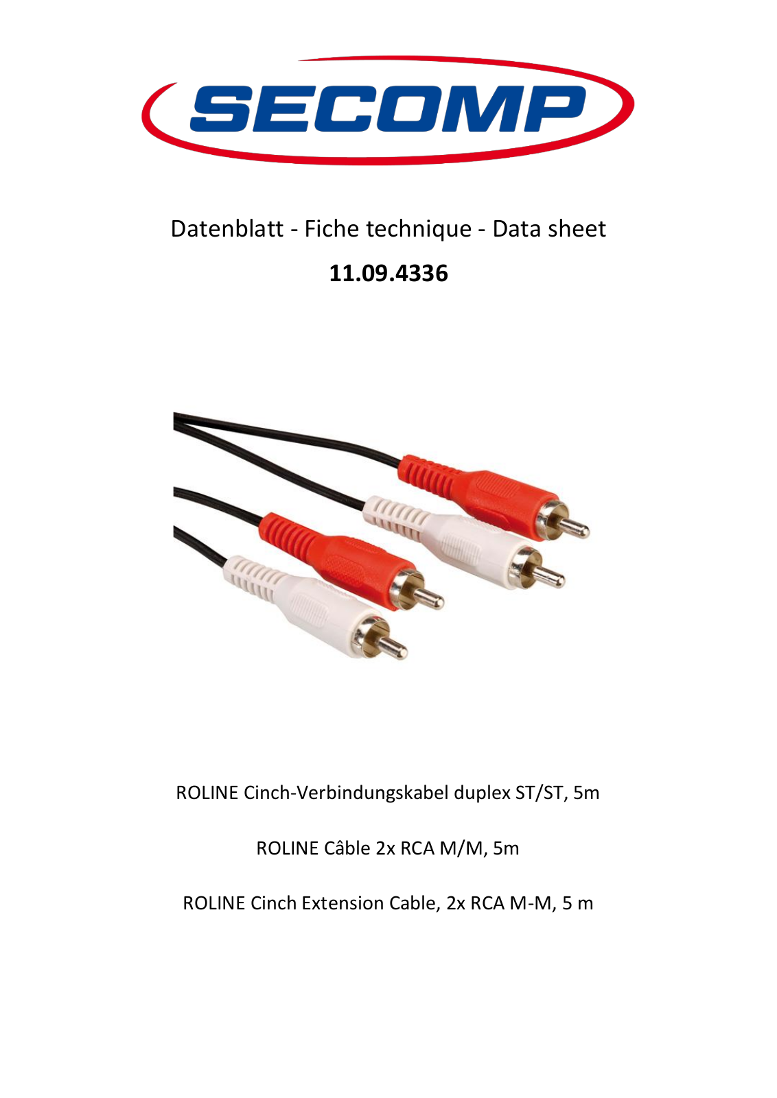 ROLINE 11094336 Datasheet - ManualMachine.com