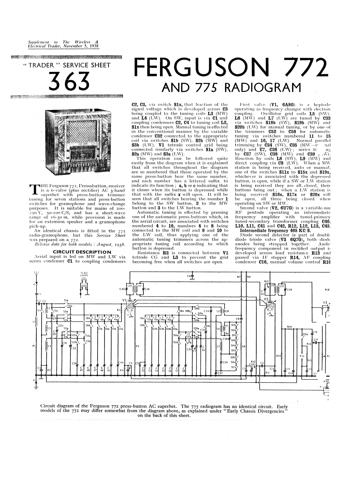 Ferguson 772 schematic