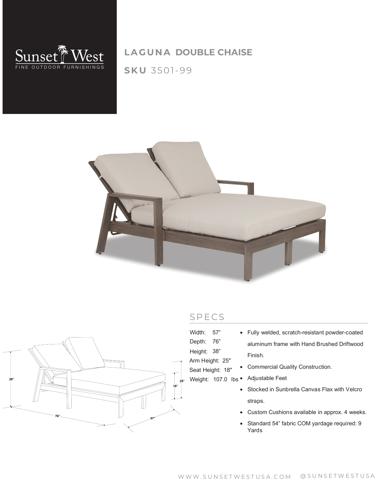 Sunset West XSW1558 Specifications - ManualMachine.com