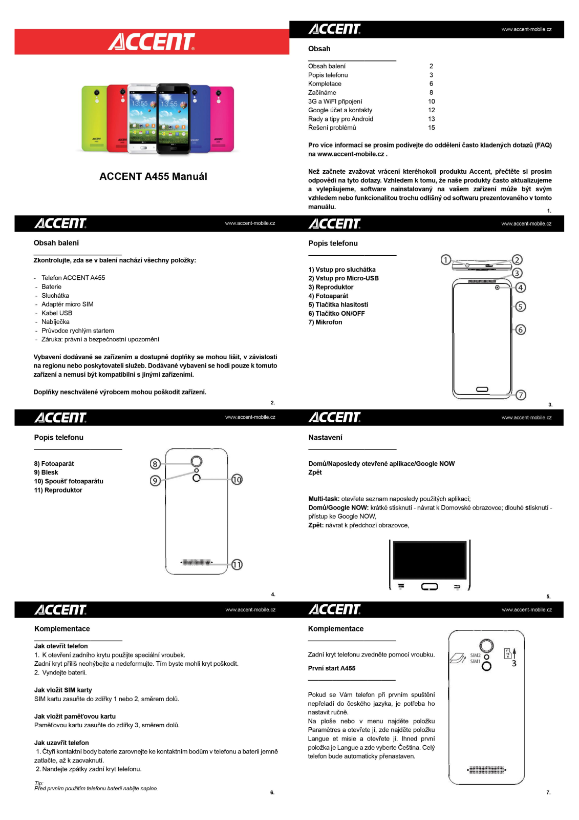 Accent A455 User Manual