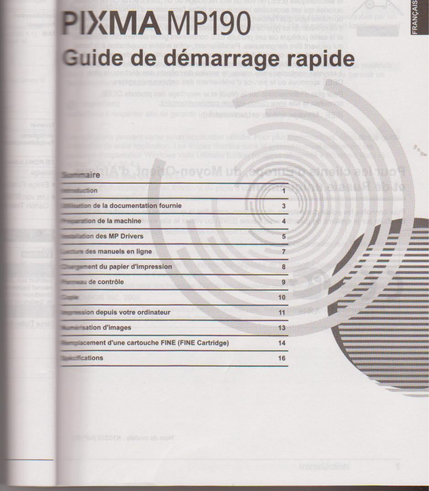 CANON MP190 User Manual