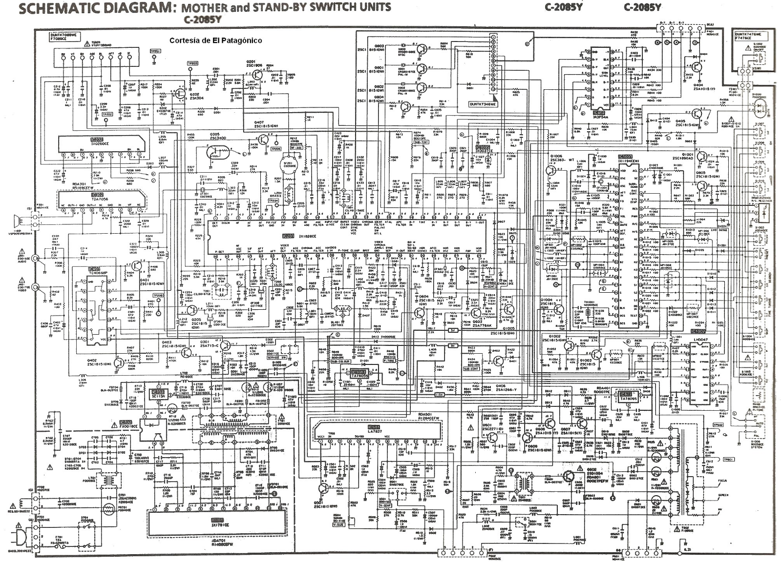 SHARP C2085Y Diagram