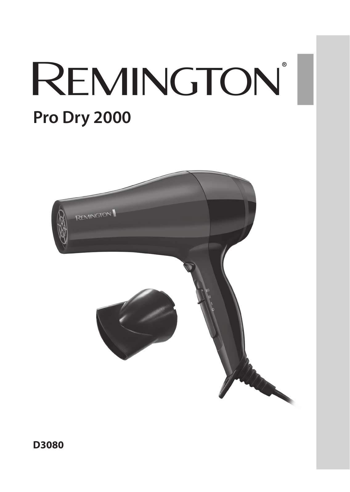 Remington D3080 User Manual