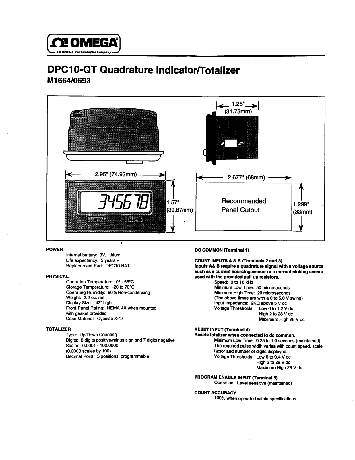 Omega DPC10-QT User guide - ManualMachine.com