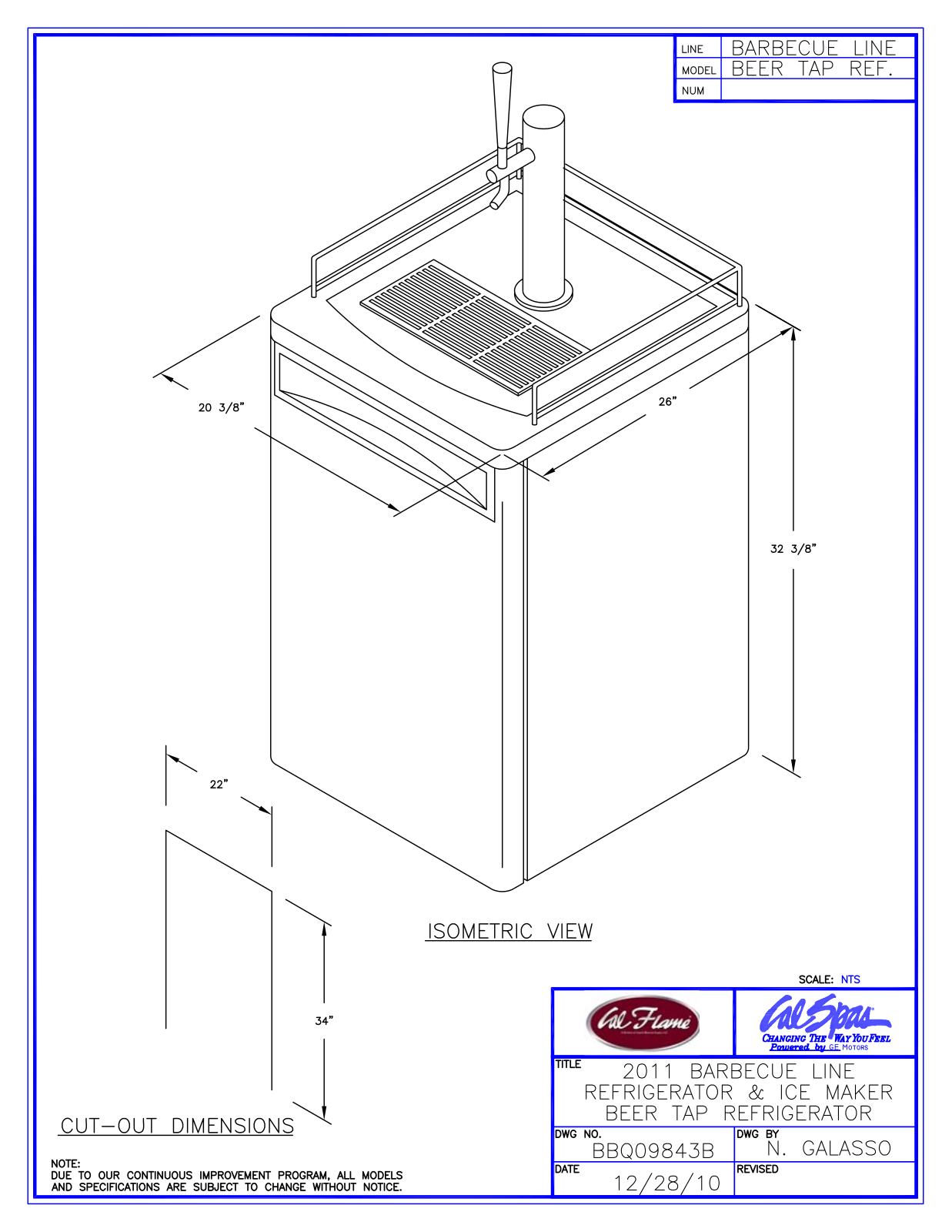 Cal Flame BBQ09843B Diagram