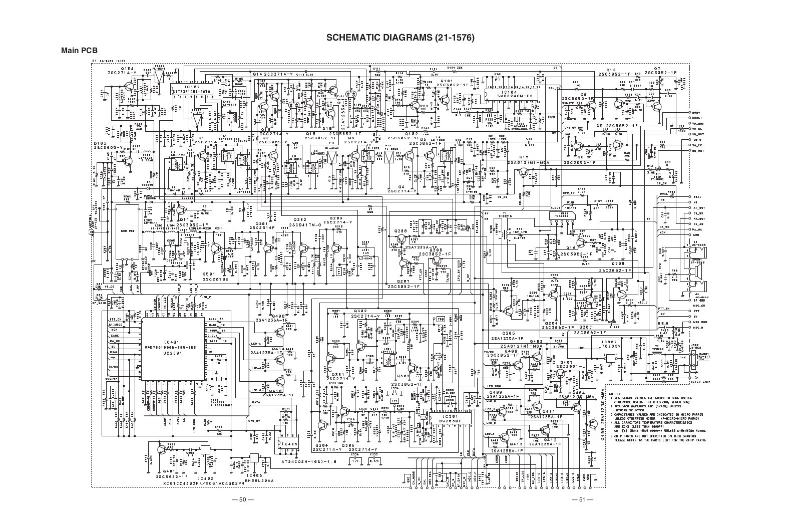 Realistic trc 447 Schematic