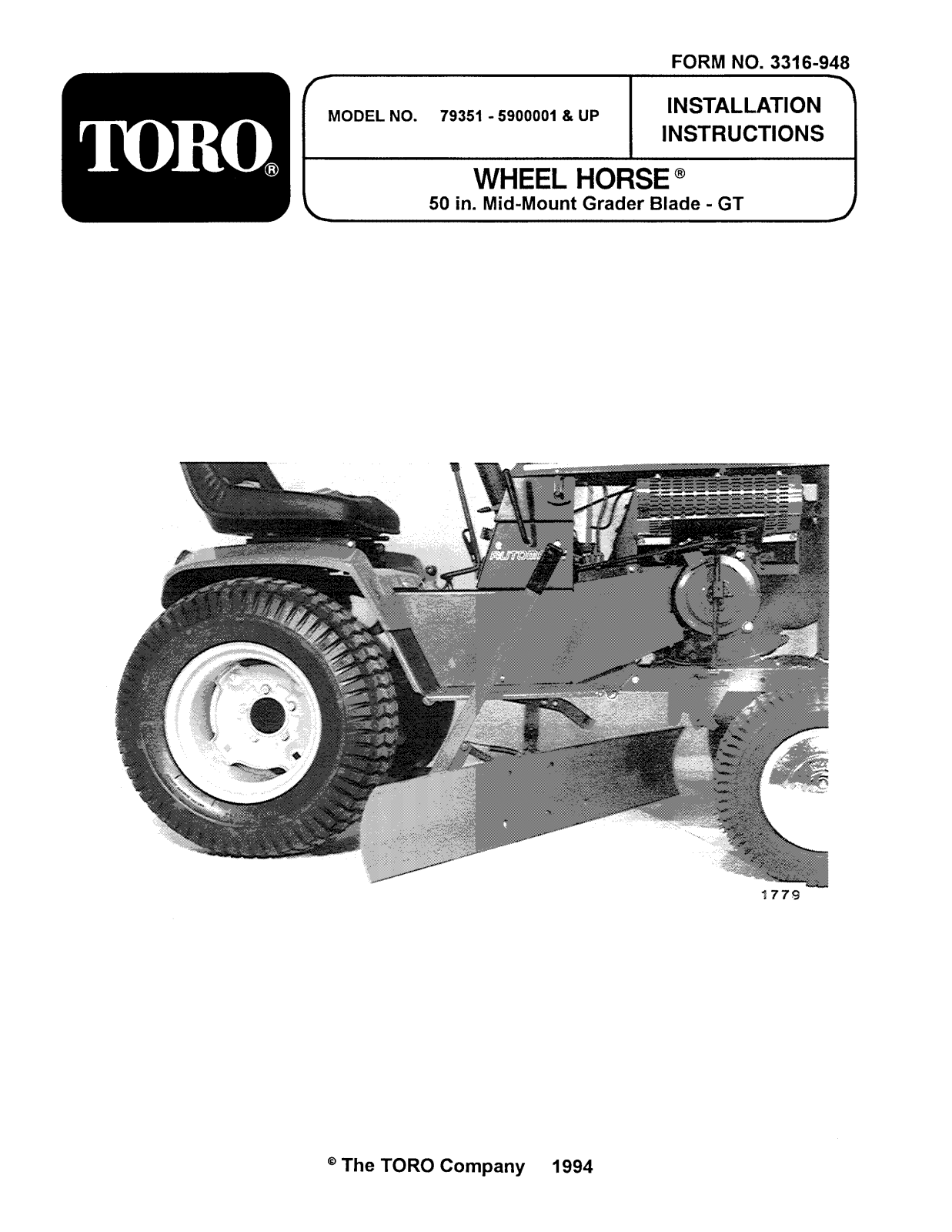 Toro 79351 Installation Instructions