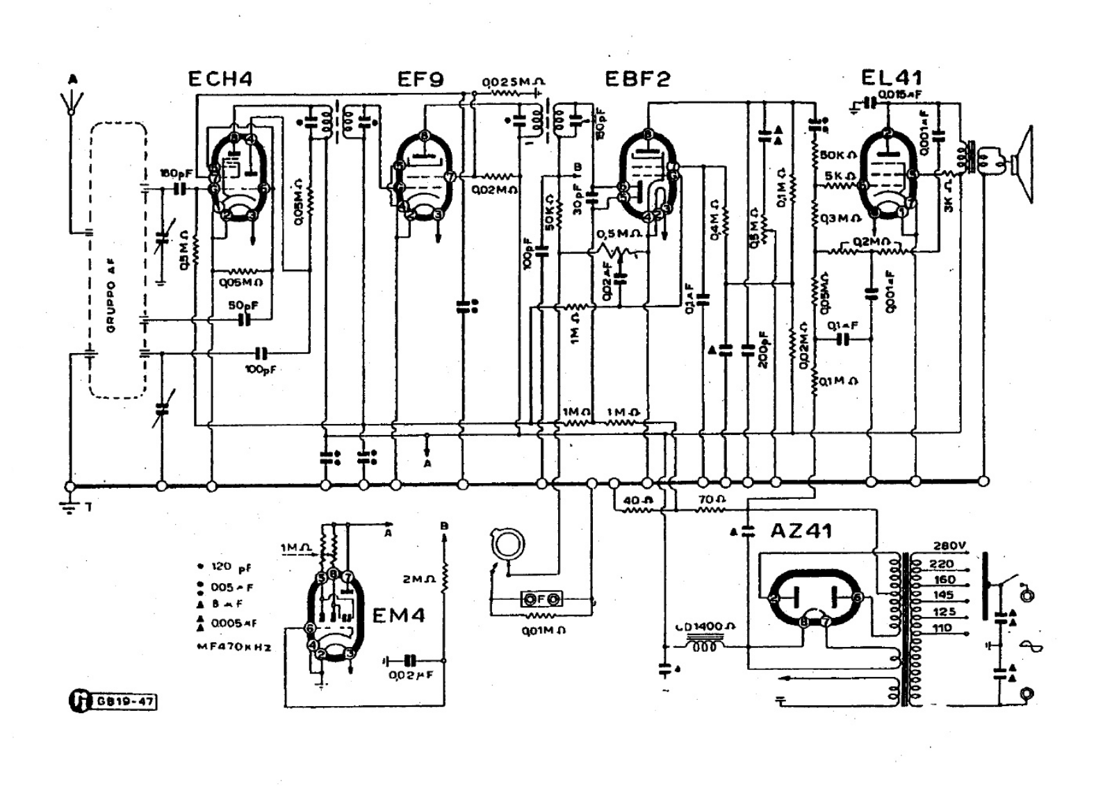 Minerva 495 3 schematic