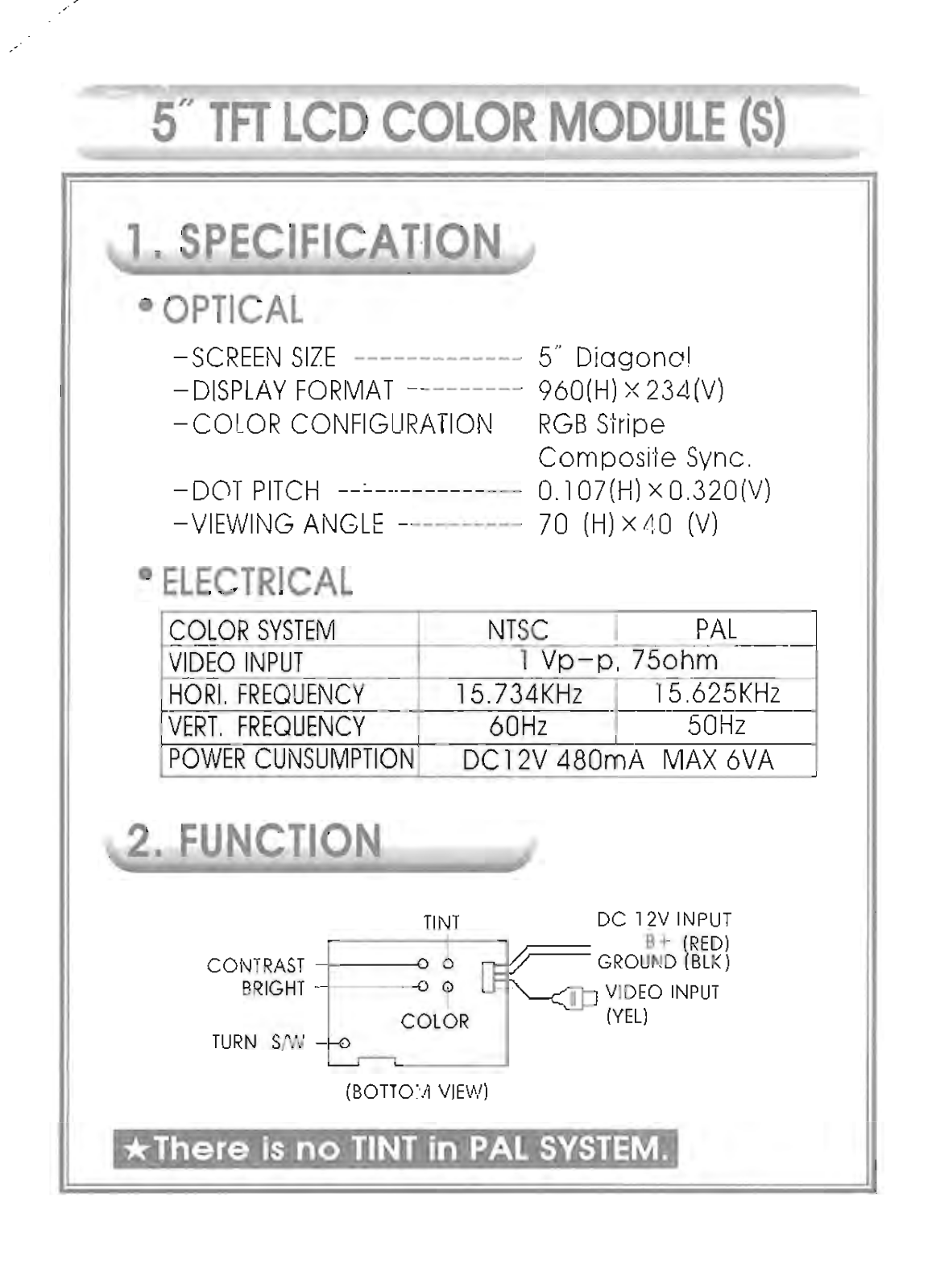 Power Acoustik PT-509MSVN Owners Manual