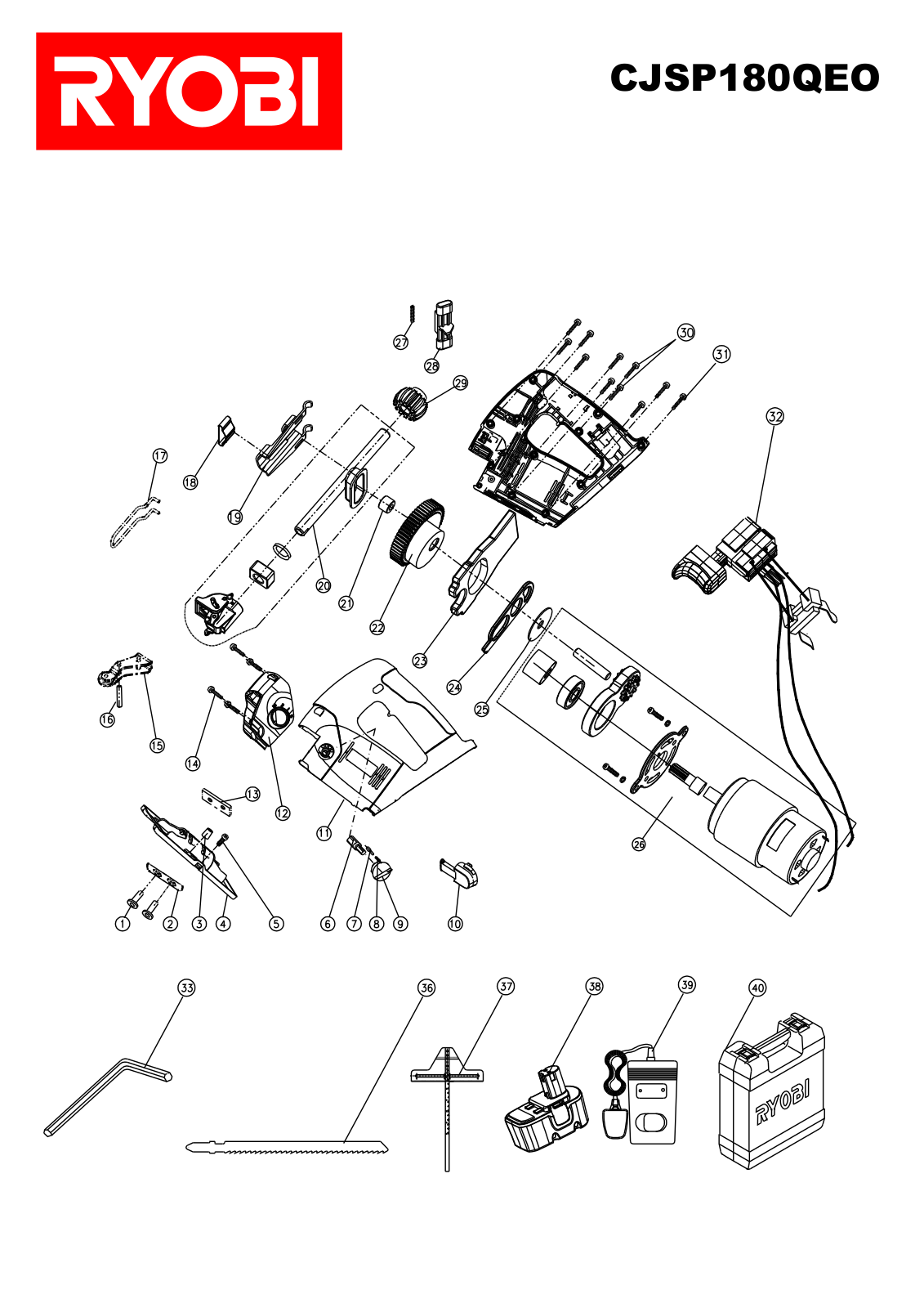 Ryobi CJSP180QEO User Manual