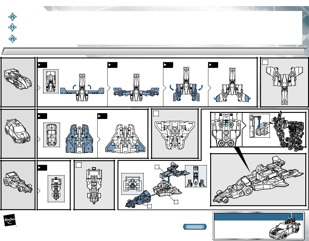 Hasbro TRANSFORMERS ARMADA-RACE MINI-CON TEAM-BACK User Manual