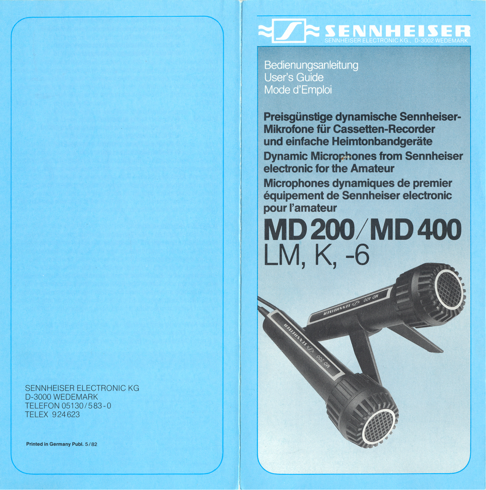 Sennheiser MD200 User Manual