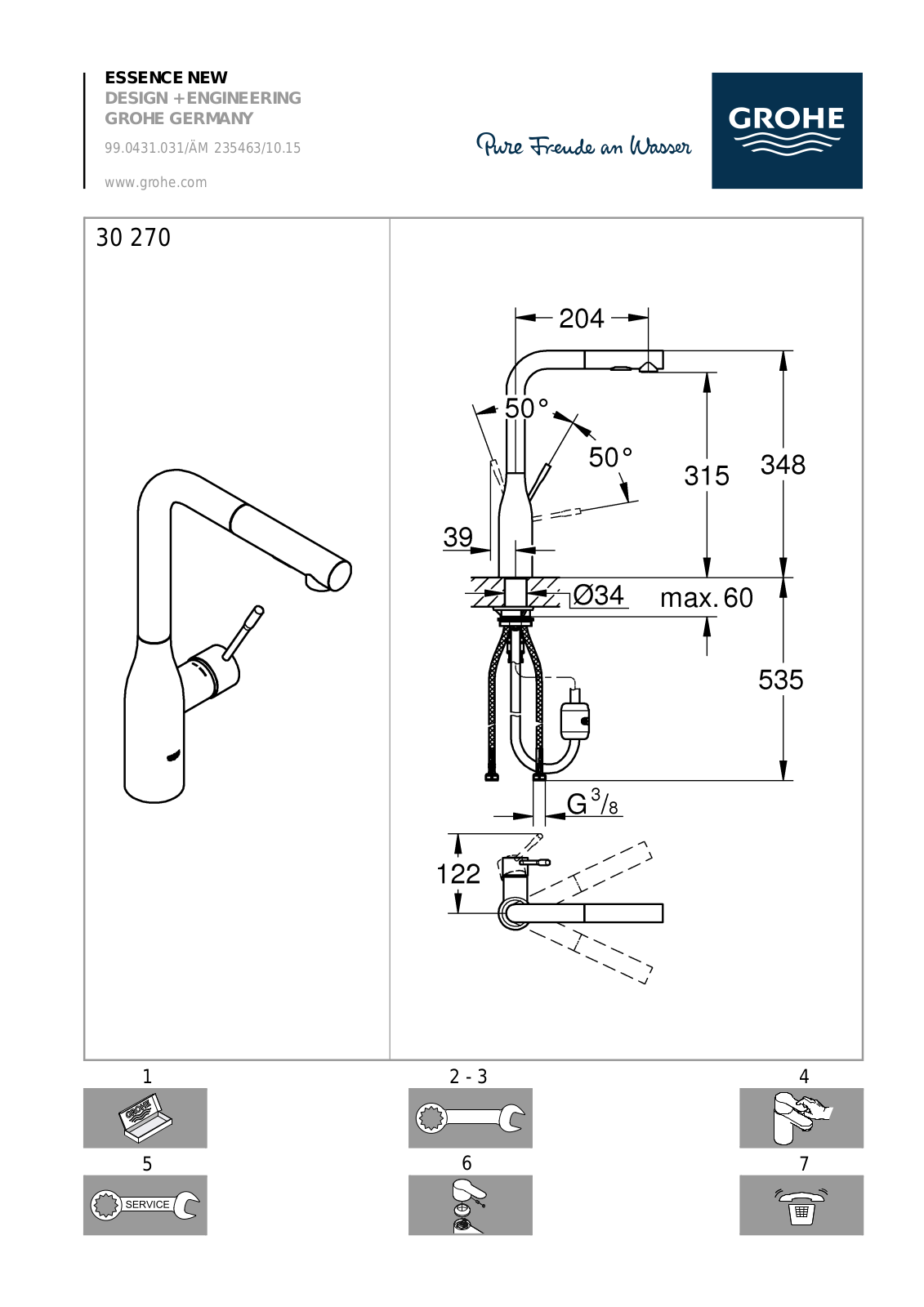 Grohe 30270000 Service Manual