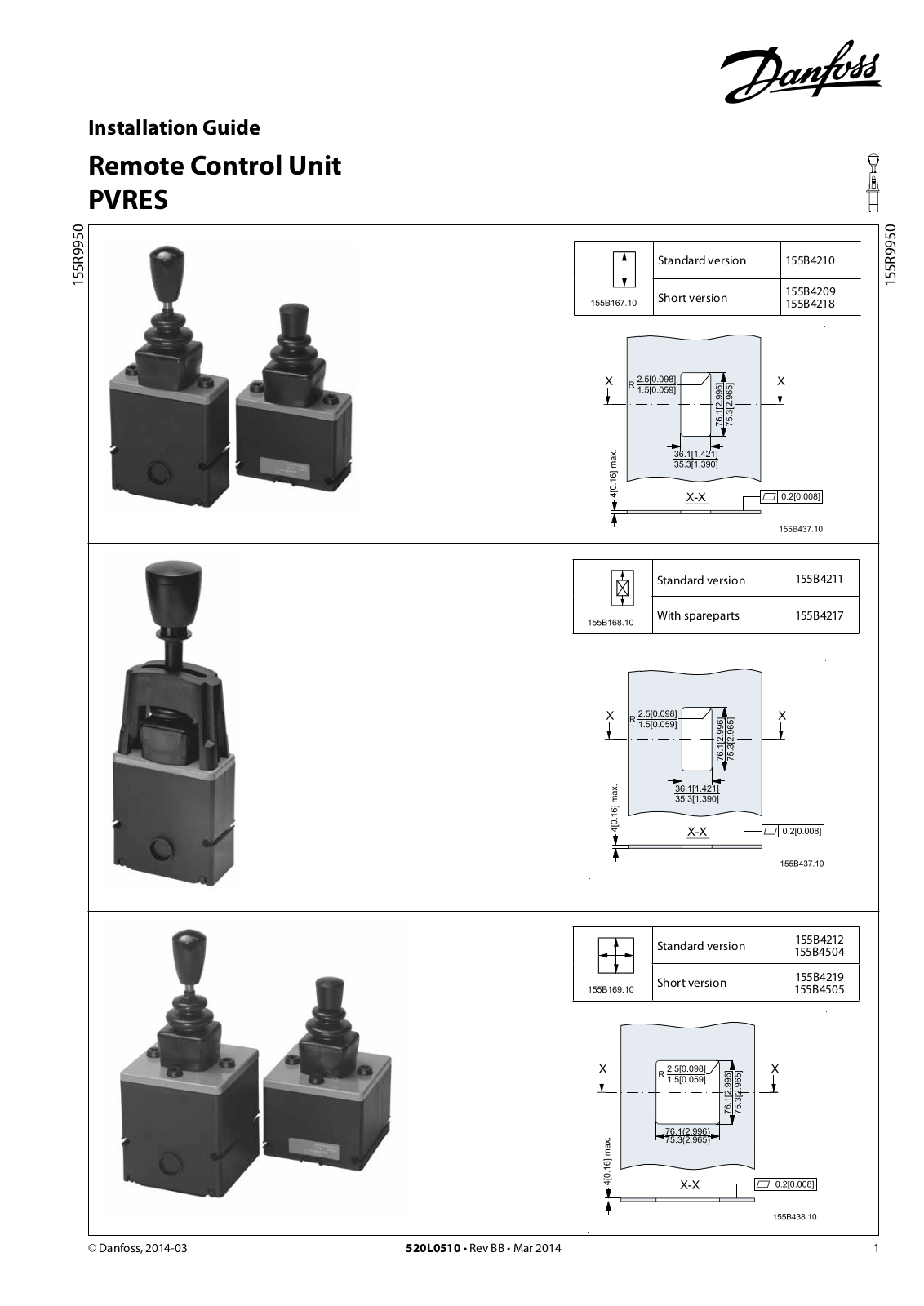 Danfoss PVRES Installation guide