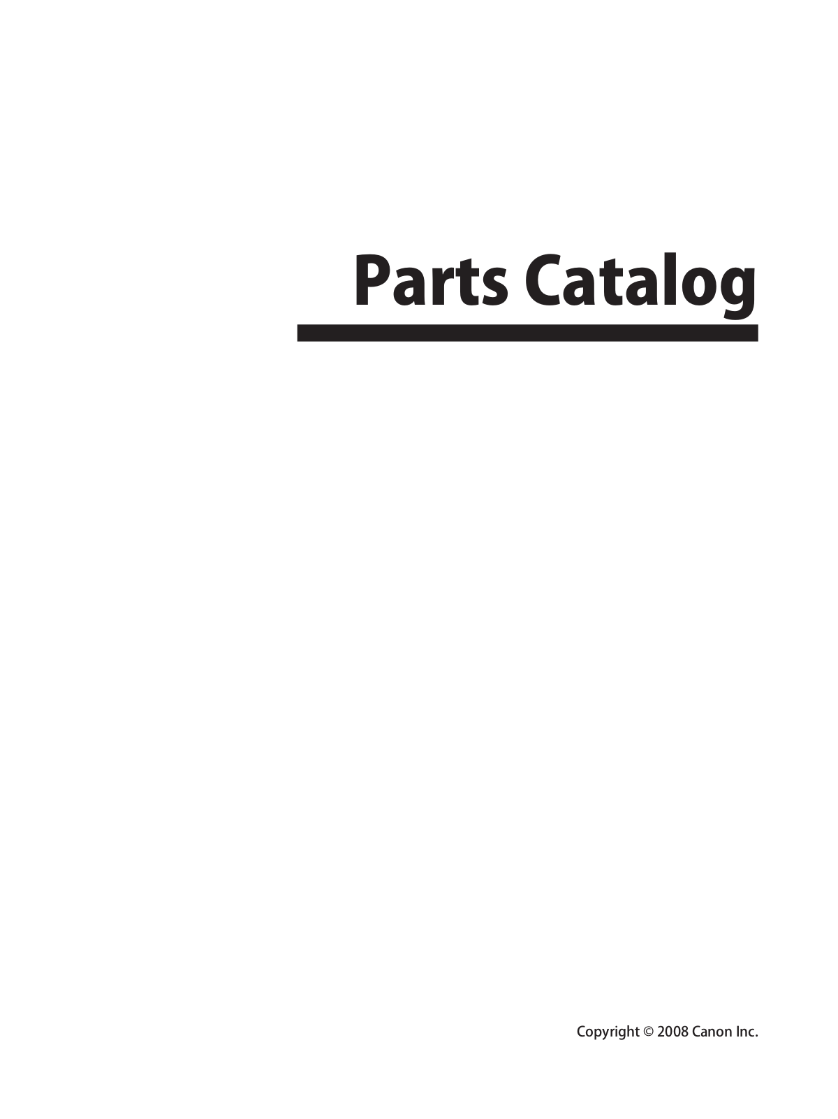 Canon EOS 450D Parts List