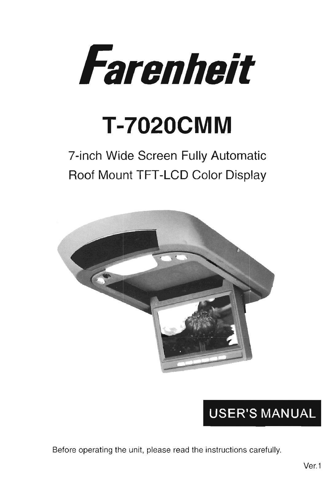 Farenheit Technologies T-7020CMM User Manual