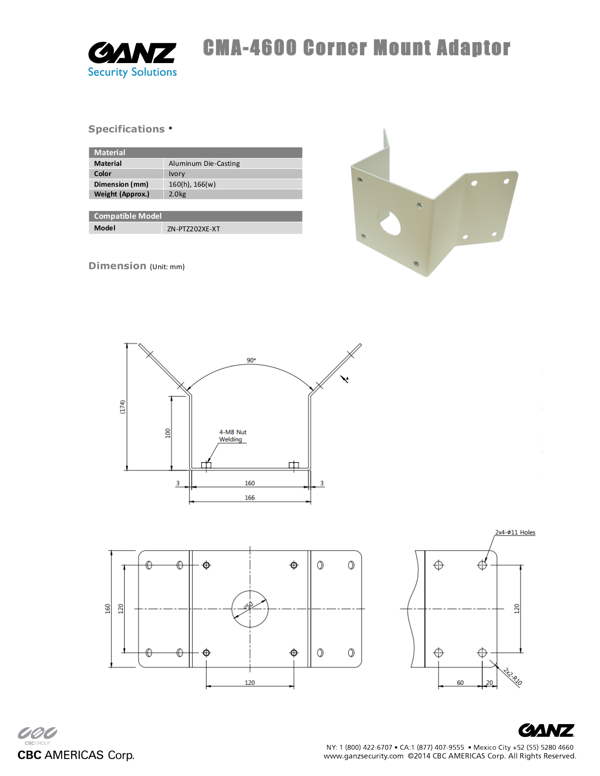 Ganz CMA-4600 Specsheet