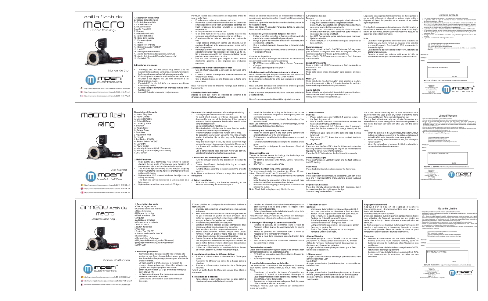 imperii Macro Flash Ring User Manual