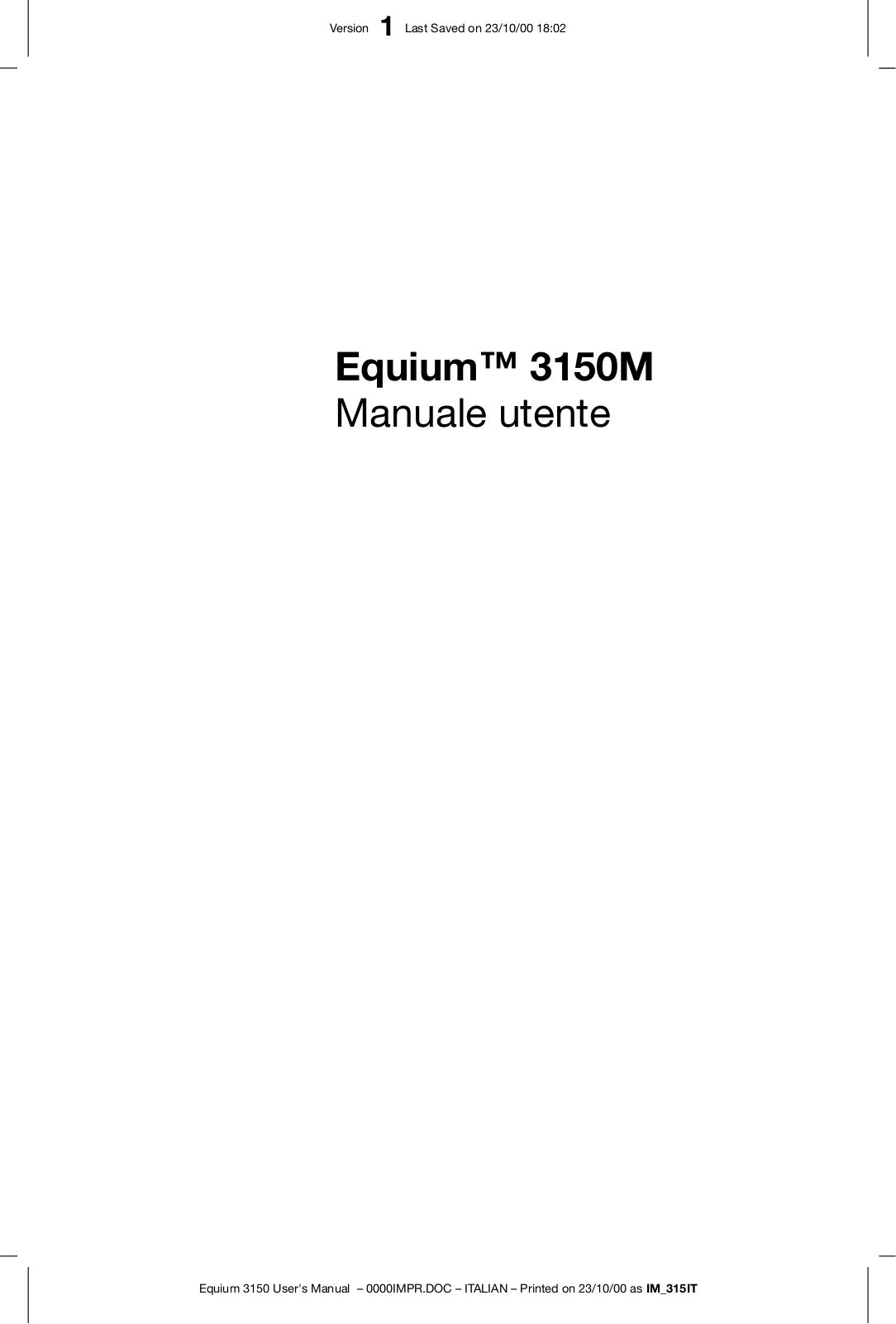 Toshiba EQUIUM 3150 M User Manual