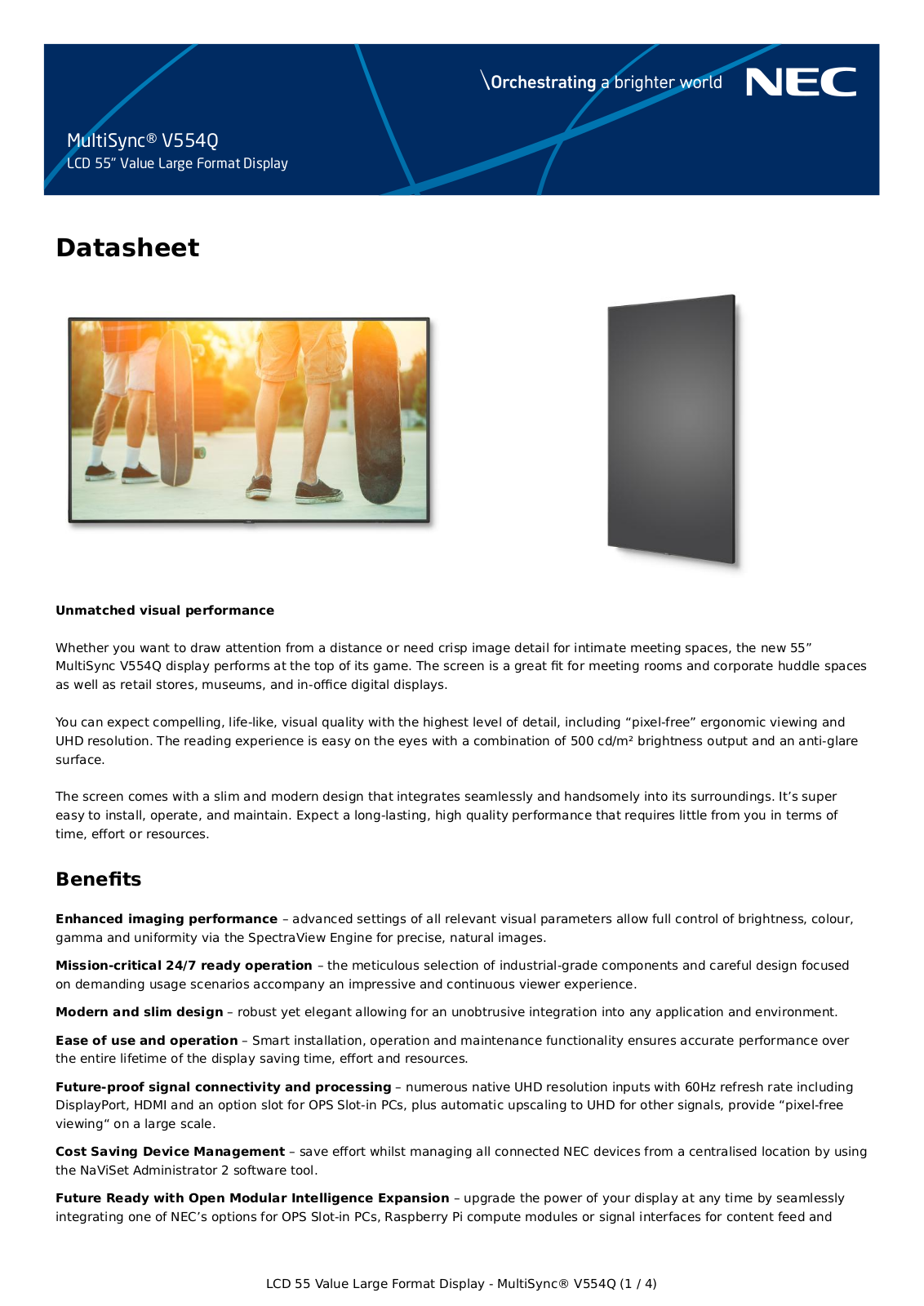 Nec 60004528 Product Data Sheet