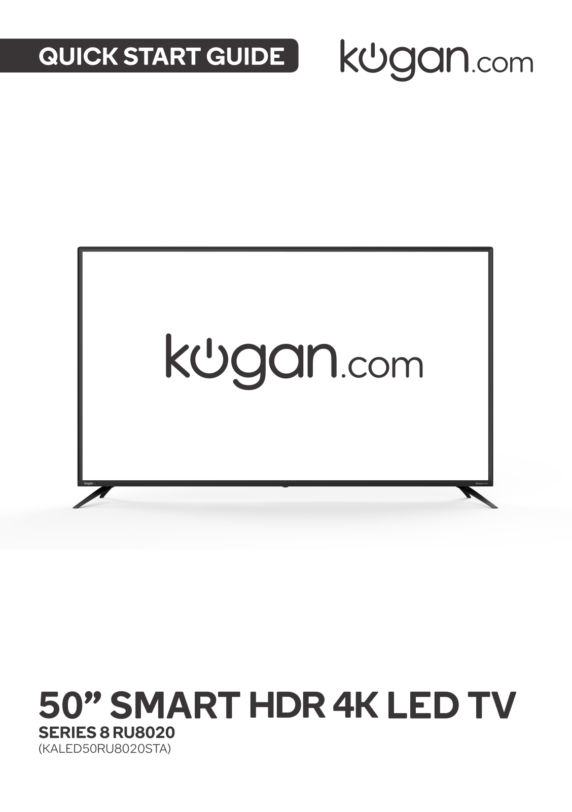 Kogan RU8020, KALED50RU8020STA User Manual