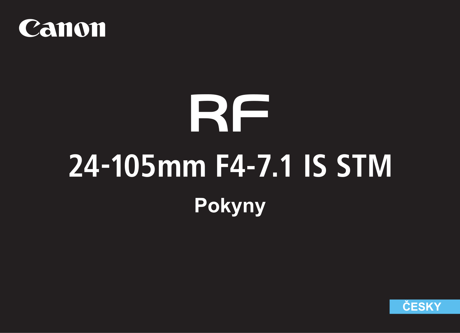 Canon rf24-105mm f4-7.1 is stm User Manual