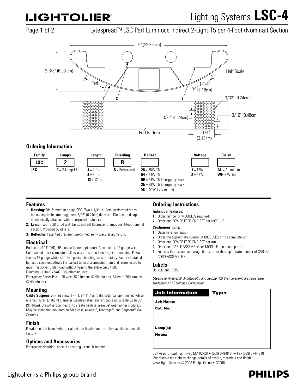 Lightolier LSC-4 User Manual