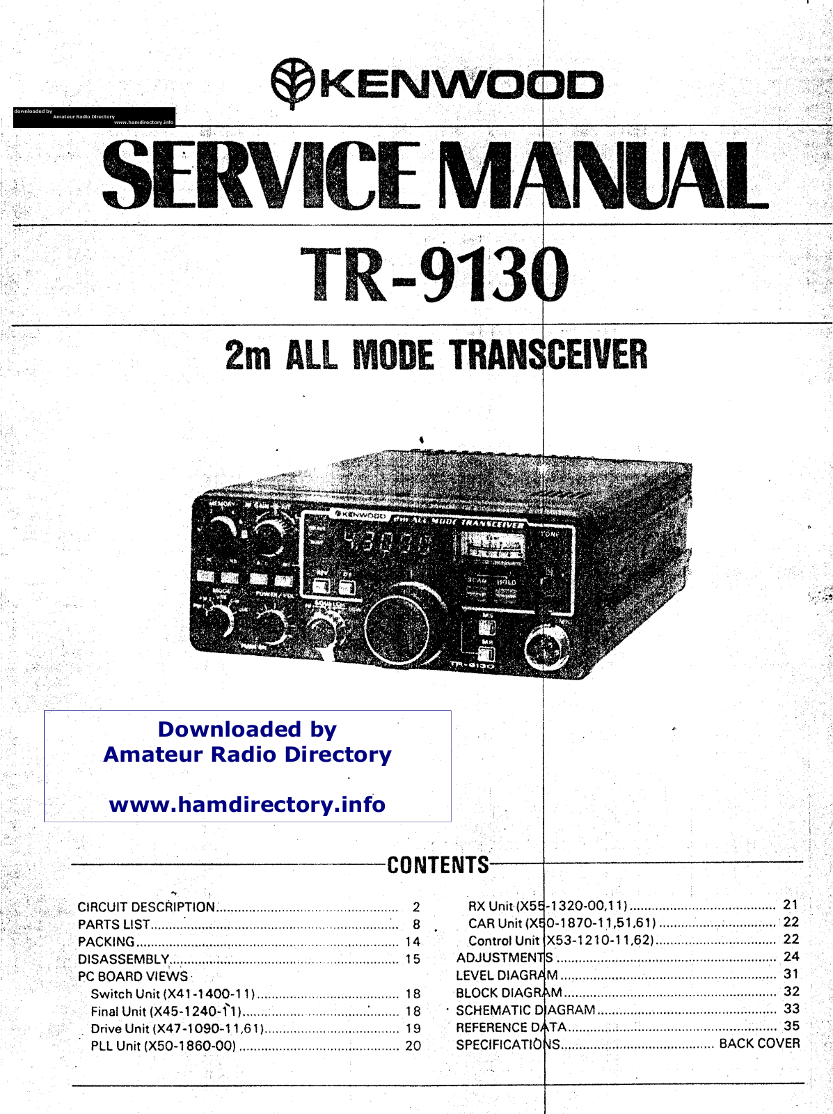 Kenwood tr9130 schematic