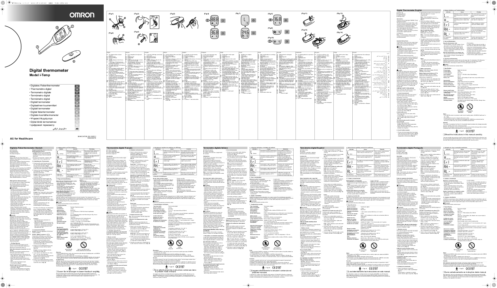 Omron i-Temp User manual