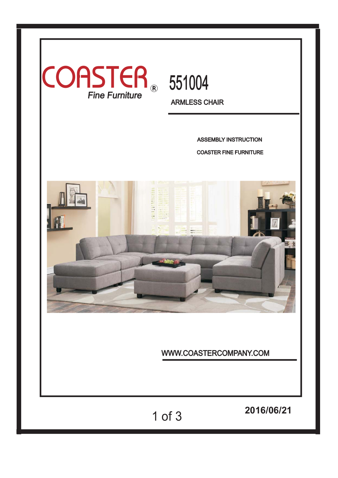 Coaster 5510045SEC Assembly Guide