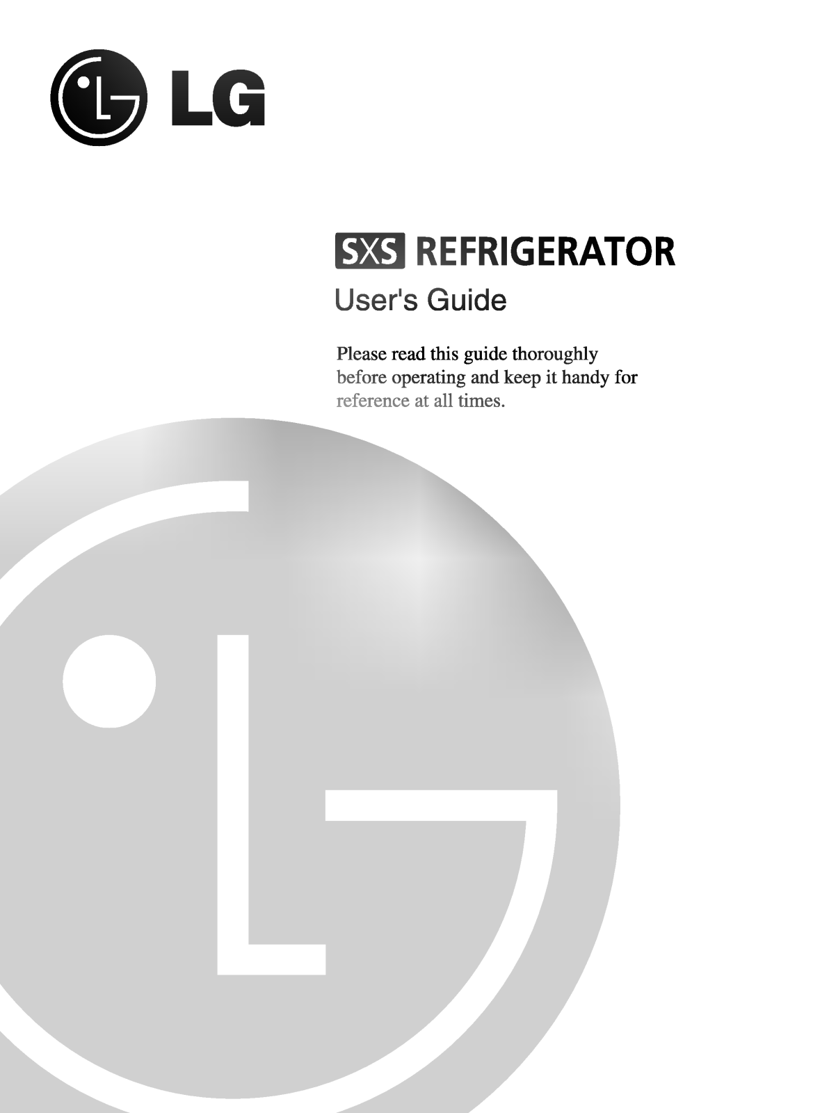 LG GR-B197GTQA Owner’s Manual