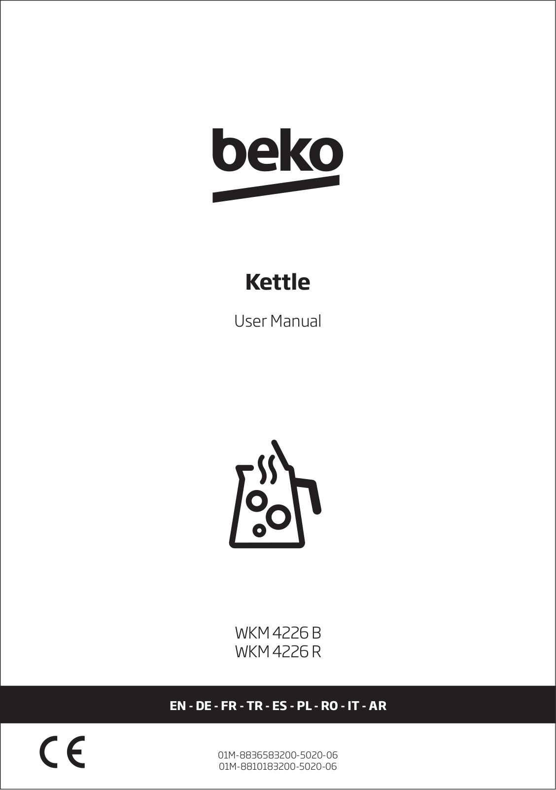 Beko WKM 4226 B, WKM 4226 R User manual