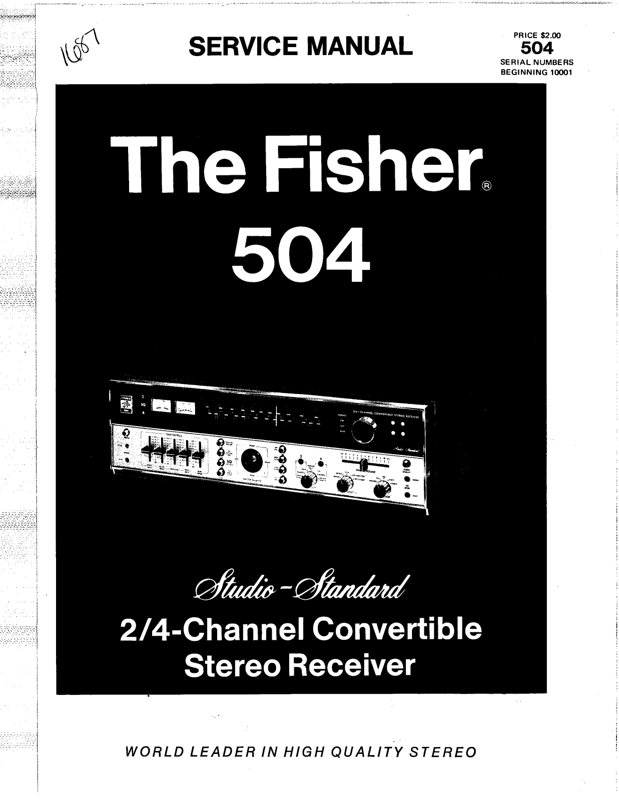 Fisher 504 Service manual