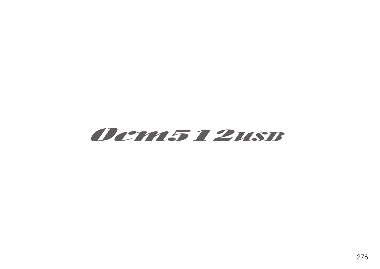 Oneal OCM512USB Schematic - ManualMachine.com