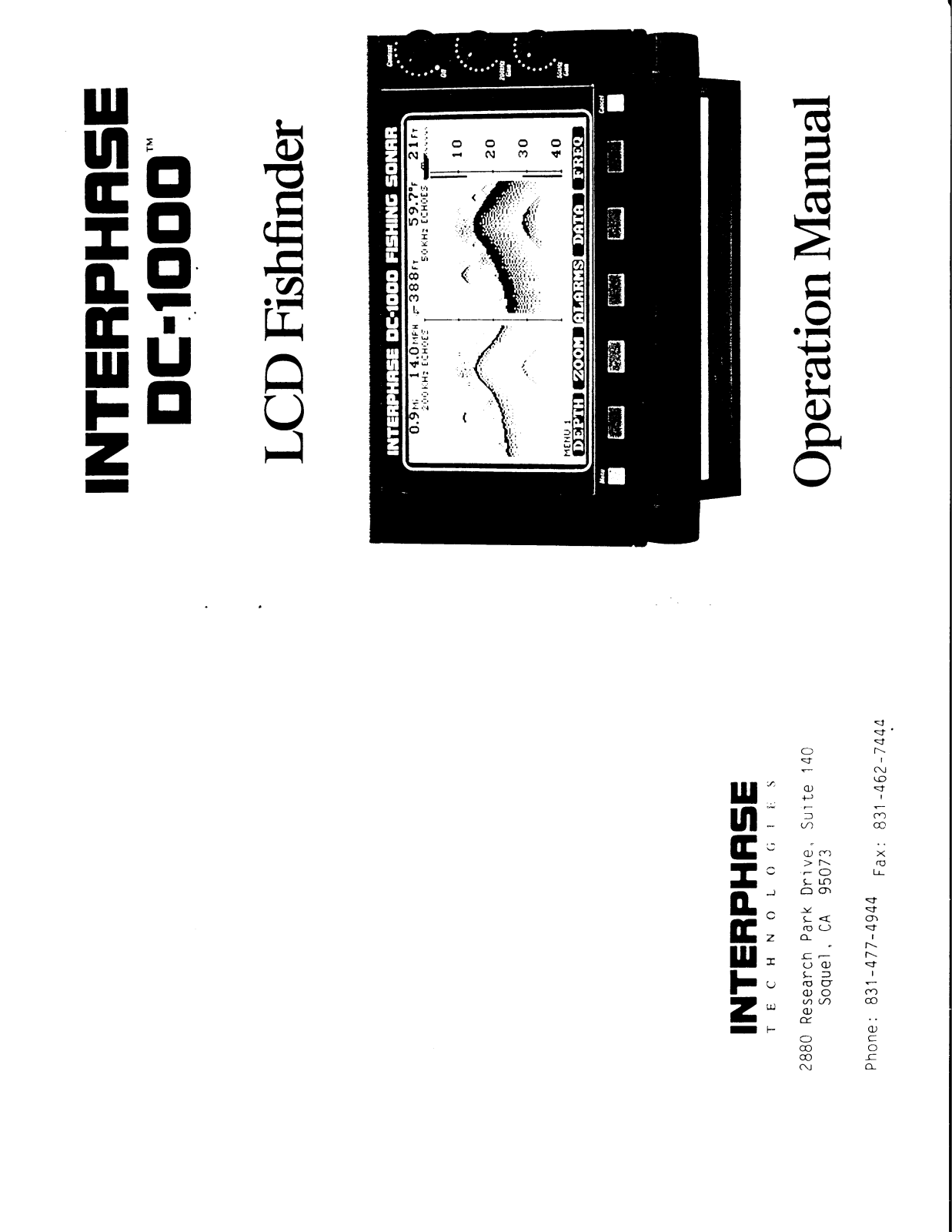Interphase Tech DC-1000 User Manual - ManualMachine.com