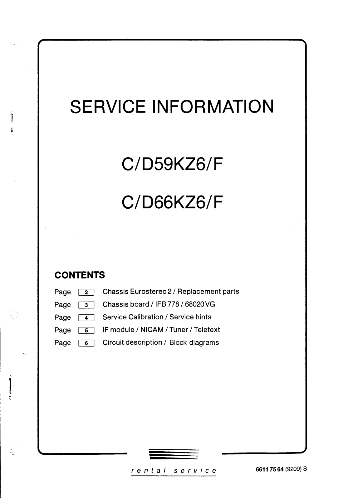 Granada C-D59KZ6-F Schematic