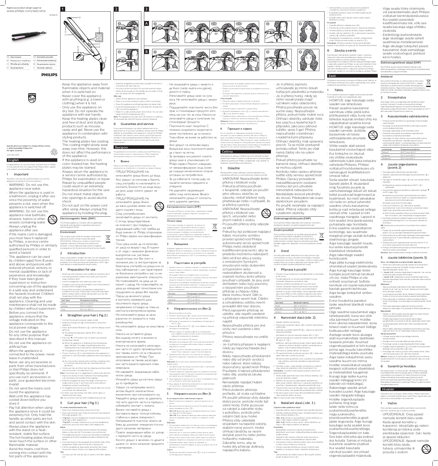 Philips BHS674 User Manual