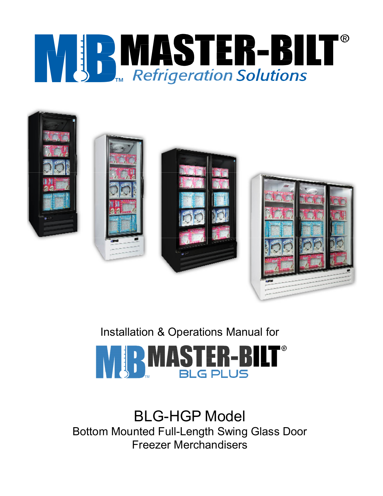 Master-Bilt BLG-23-HGP Installation Manual